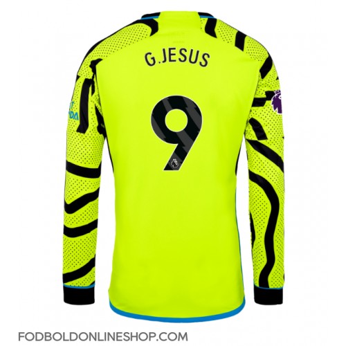 Arsenal Gabriel Jesus #9 Udebanetrøje 2023-24 Langærmet